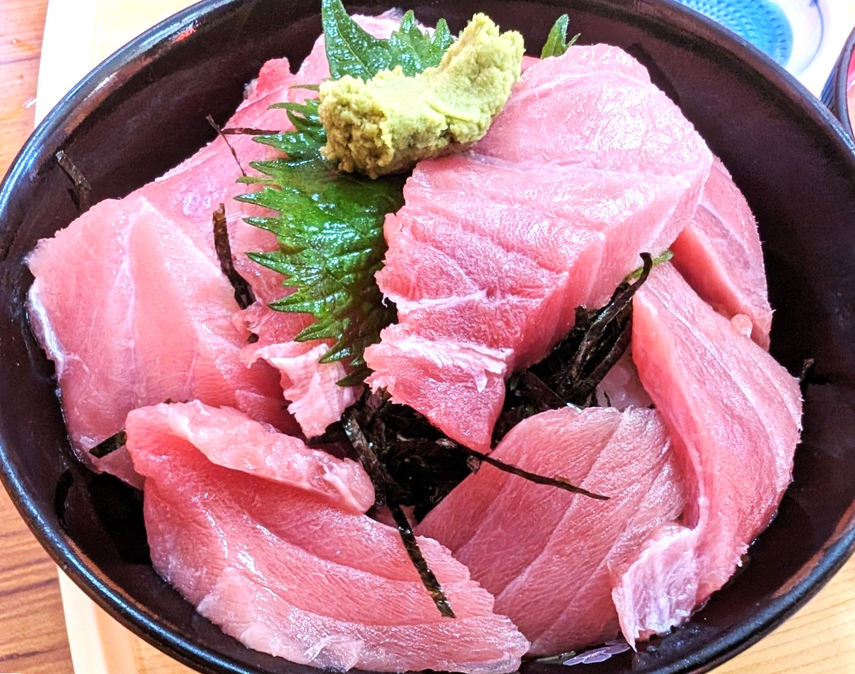 【創業45年、レトロな食堂】蒲生寿町のときわ食堂で鉄火丼と鮭かま塩焼きを食べてきました【がやてっくグルメ】